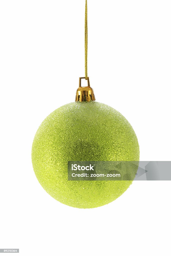 Boule de Noël vert - Photo de Blanc libre de droits