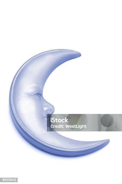 Halbmond Stockfoto und mehr Bilder von Weißer Hintergrund - Weißer Hintergrund, Mond, Halbmond - Form