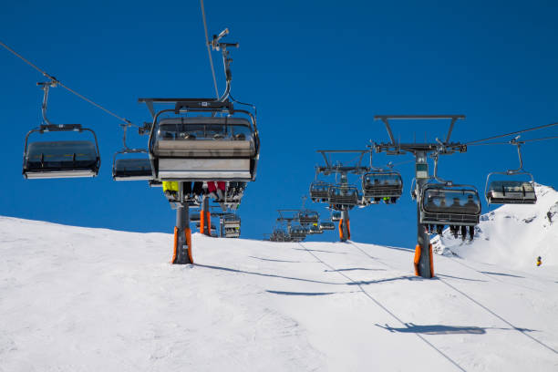 istock Slope on the skiing resort 892104754