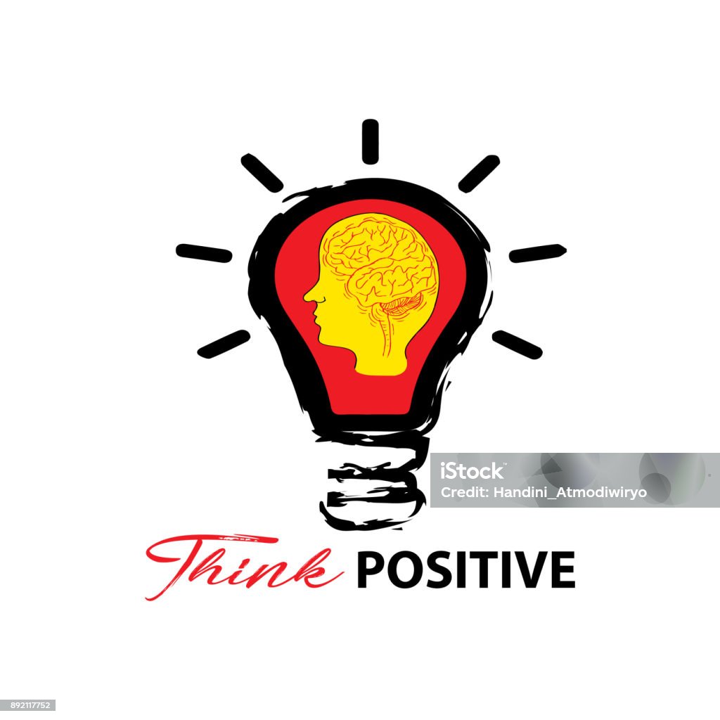 Think Positive Visual Think Positive Stock Illustration - Download Image Now - Concepts ...