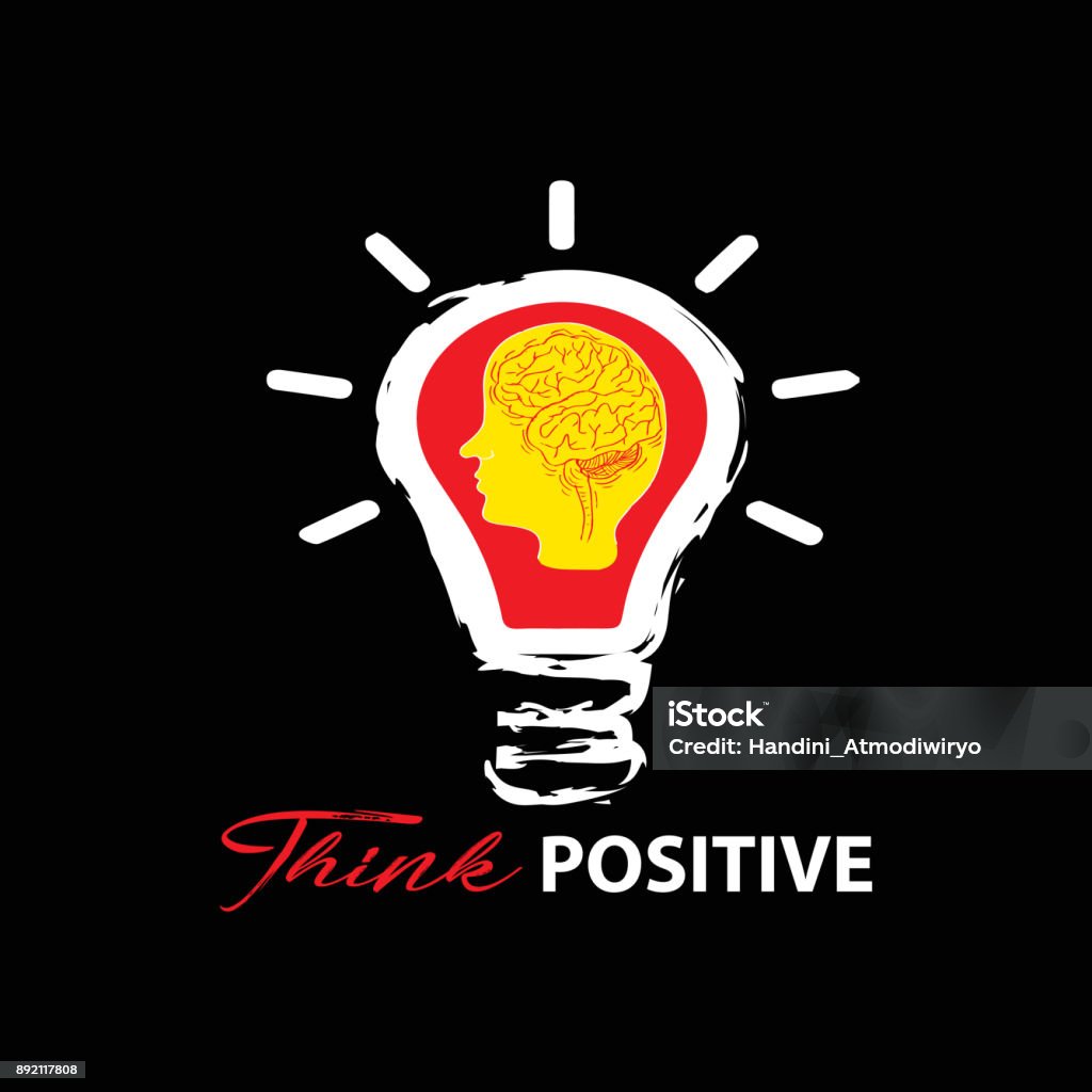 Think Positive Visual Think Positive Stock Illustration - Download Image Now - Concepts ...