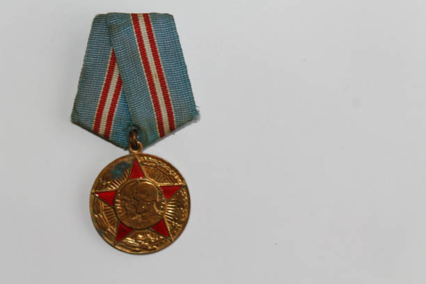 istock Soviet medal for 50 years of the Armed Forces - celebrating the victory Second World War 892118700