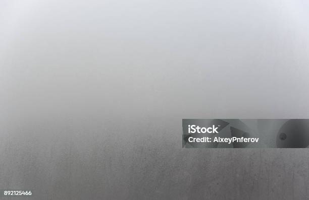 Wet Window Condensation On Window Glass Stock Photo - Download Image Now - Glass - Material, Fog, Window