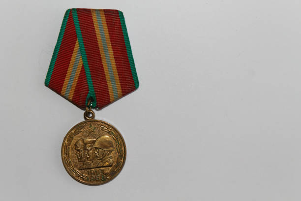 istock Soviet medal for 70 years of the Armed Forces - celebrating the victory Second World War 892125514