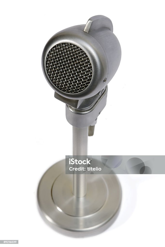 Retro micrófono - Foto de stock de Acontecimiento libre de derechos