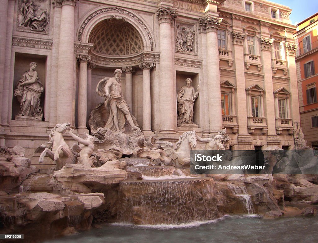 Fontana di Trevi - Foto stock royalty-free di Acqua