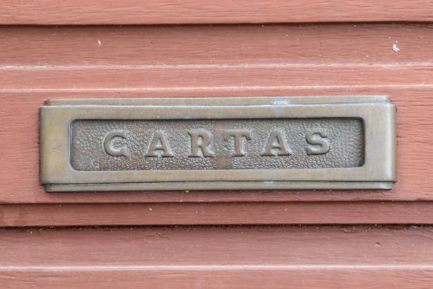 istock Old rusty mailbox with the word 