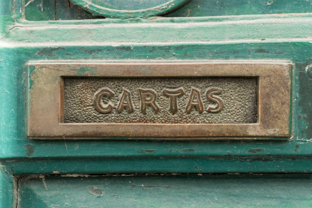 istock Old rusty mailbox with the word 
