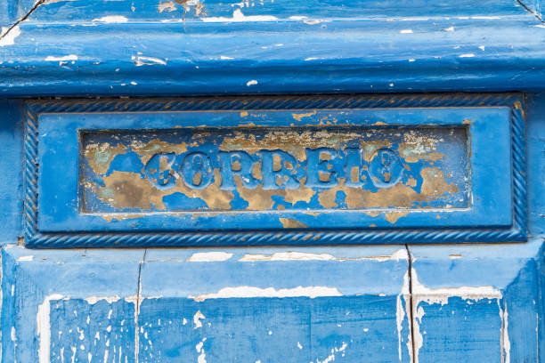 istock Old rusty mailbox with the word 