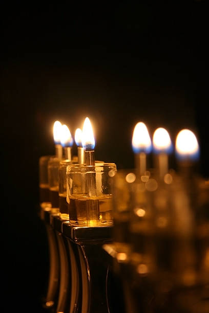 Menorah stock photo