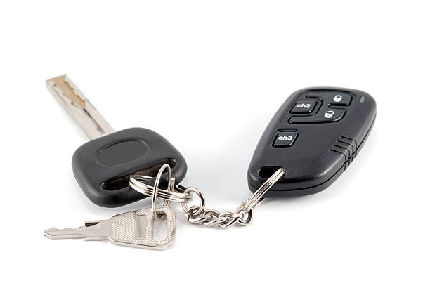 istock Automobile keys and charm from the autosignal system 89219551