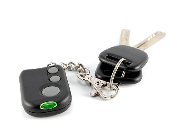 istock Automobile keys and charm from the autosignal system 89219554