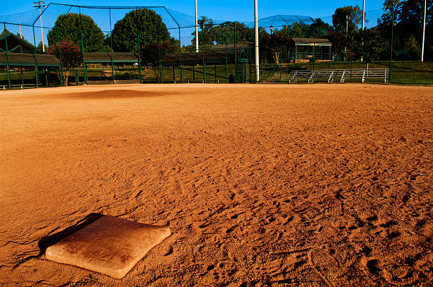 istock Baseball Field at Baseball Game at Park 89219622
