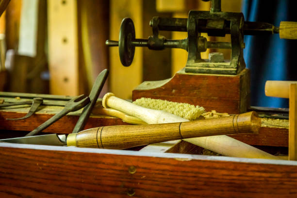 istock Vintage Woodwork shop 892203810