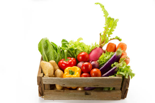 istock Assortment of fresh vegetables in basket 892204006