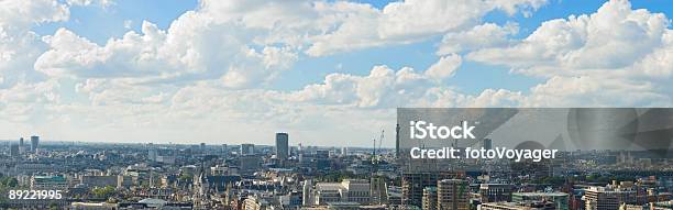 Blue Skies White Clouds Cityscape Stock Photo - Download Image Now - Wembley Stadium, Architecture, BT Tower - London