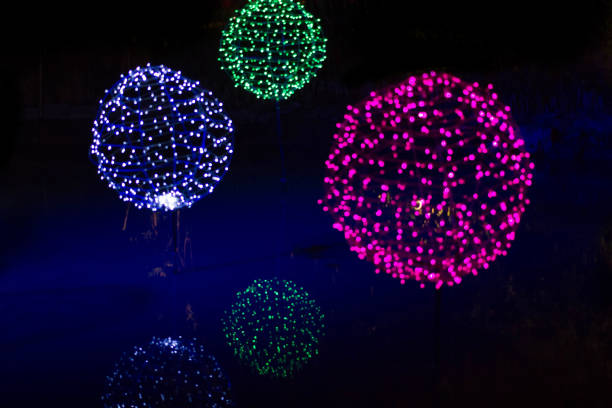 istock circle ball shape Bokeh of the color night light, blurred background 892220662