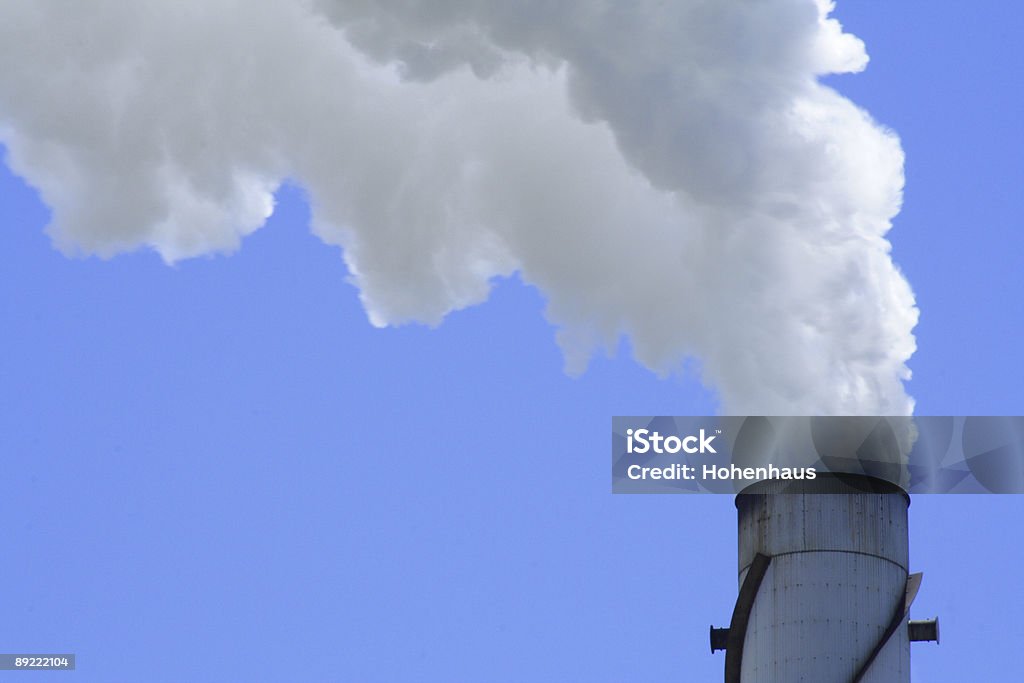 Голубой Глобальное потепление - Стоковые фото Атомная электростанция роялти-фри