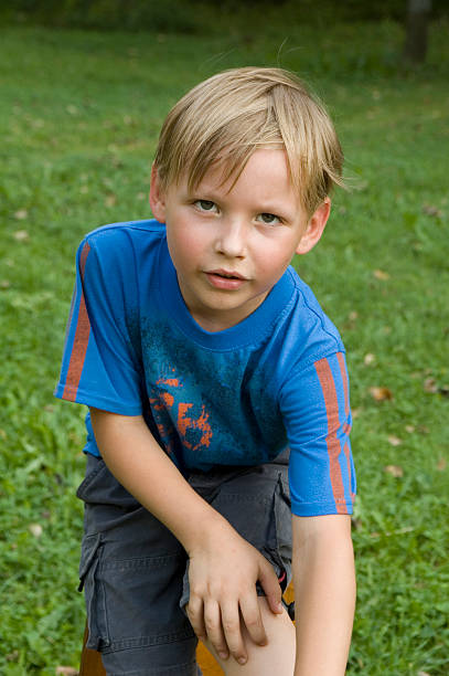 Young boy stock photo