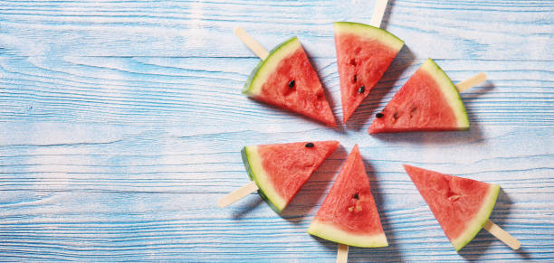 istock Slices of juicy red watermelon 892227742