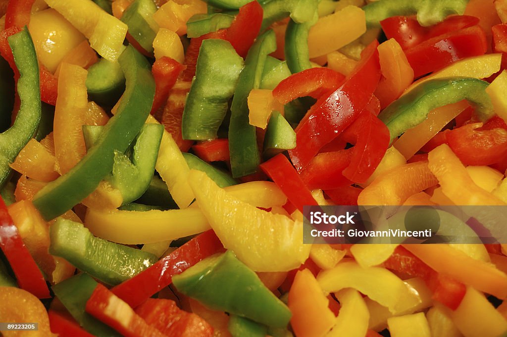 Mixed bell peppers  Color Image Stock Photo