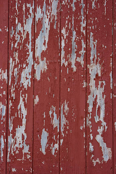 istock Barn Wood Background with Weathered Peeling Red Paint 89223772