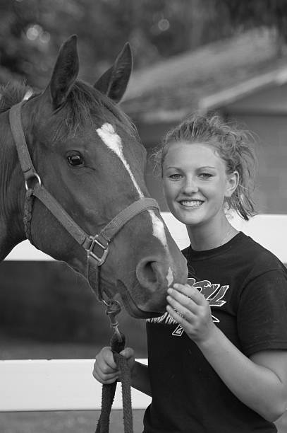 istock Horse and Girl 89224130