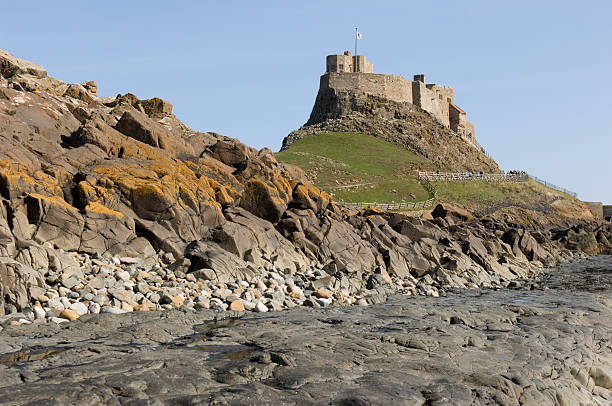 Lindisfarne  lindisfarne monastery stock pictures, royalty-free photos & images