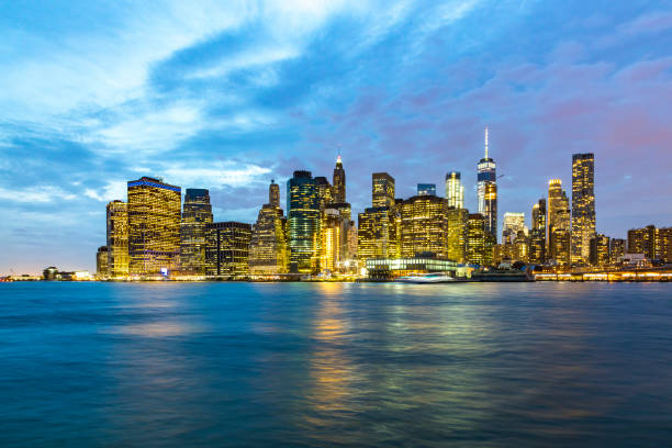 istock panoramic view to New York by night 892248834