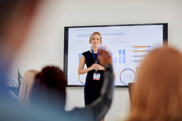 istock The expert in business presentations 892252560