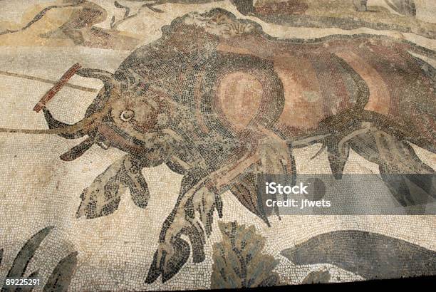 Mosaic In Imperial Villa Del Casale Stock Photo - Download Image Now - Antique, Art, Art And Craft