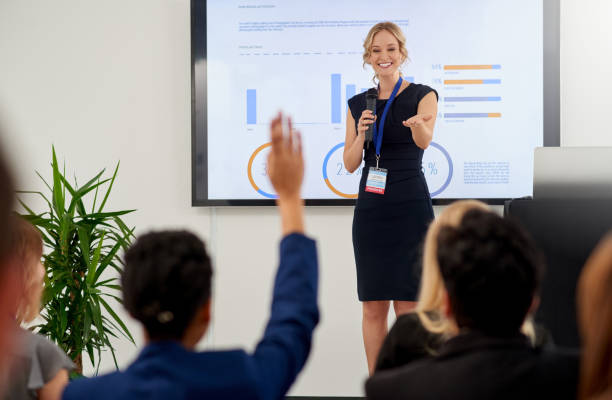 istock Let's open the floor to questions 892254480