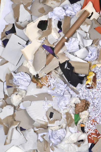 istock inside of a paper recycling container 892254822