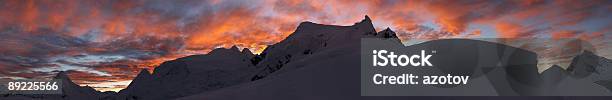 Nascer Do Sol De Montanha Panorama Os Andes - Fotografias de stock e mais imagens de Glaciar - Glaciar, Amanhecer, Anoitecer