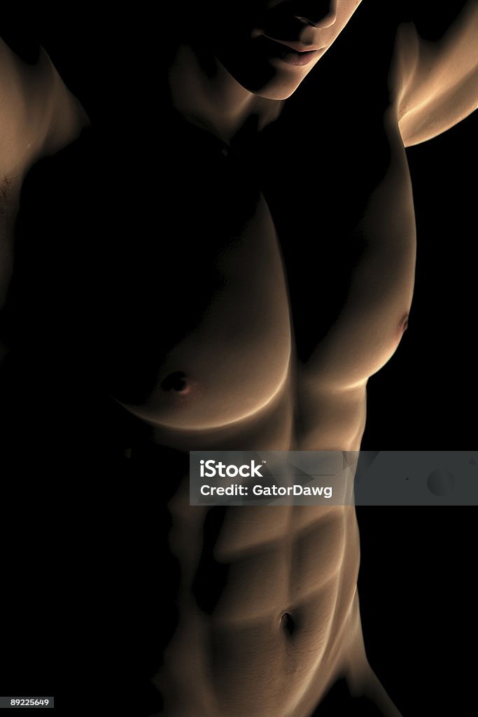 Torso masculino Muscular Digital - Foto de stock de Abdomen humano libre de derechos