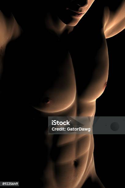 Cyfrowe Mężczyzna Mięśni Tułowia - zdjęcia stockowe i więcej obrazów Brzuch człowieka - Brzuch człowieka, Cień, Dorosły
