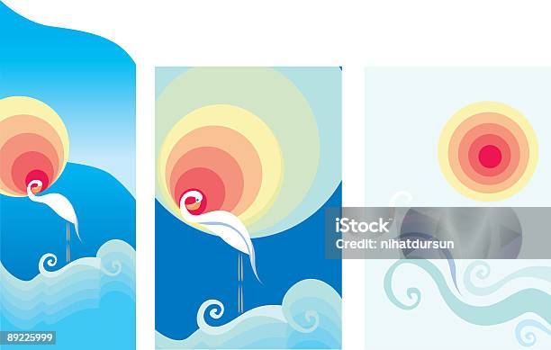 Красивые Форме Фламинго — стоковая векторная графика и другие изображения на тему Абстрактный - Абстрактный, Без людей, Береговая линия