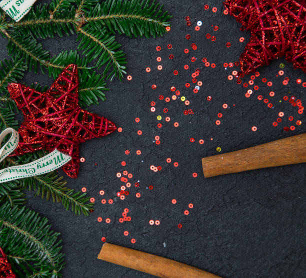 istock Black Christmas or New Year background 892261618