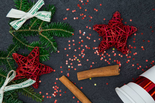 istock Black Christmas or New Year background 892261772