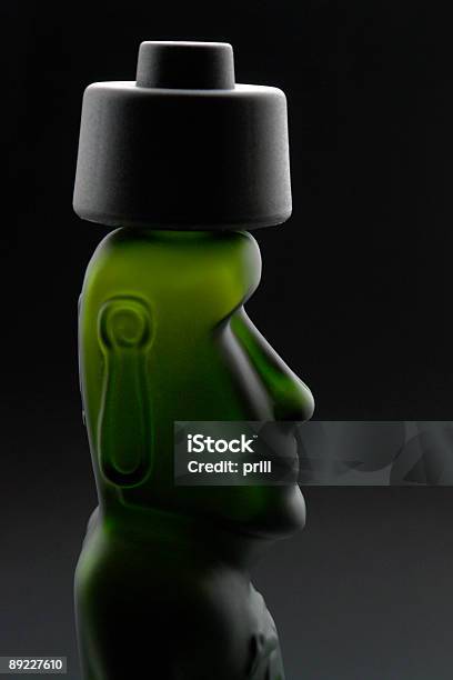 Moai Bottle Stock Photo - Download Image Now - Alcohol - Drink, Ancient, Art