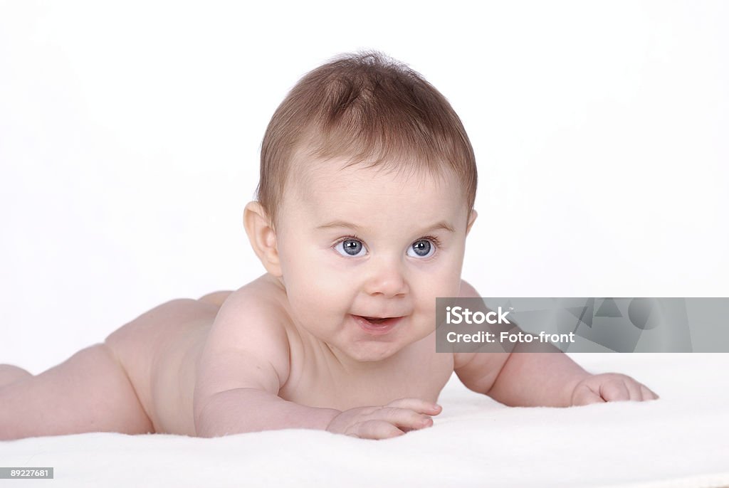 Laying baby  Adult Stock Photo