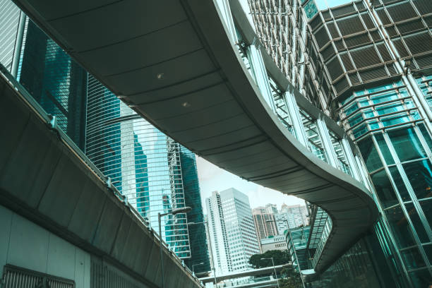 istock Modern office buildings in central Hong Kong 892277372