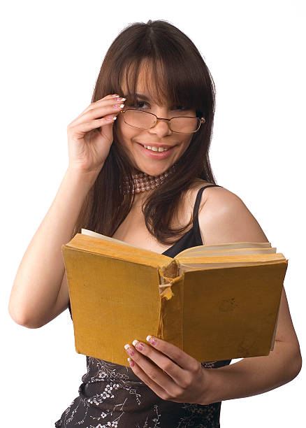 istock The girl with book 89227848