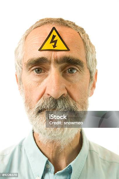 Electric Man Stock Photo - Download Image Now - Adult, Beard, Blue Eyes