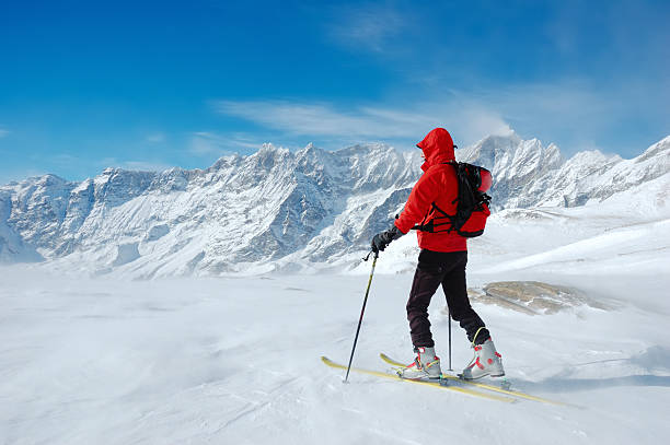 Backcountry skier stock photo