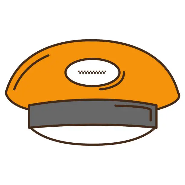 Vector illustration of taxi driver cap icon
