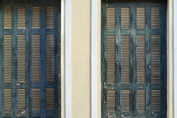 istock old wooden sun blind for windows 892286214
