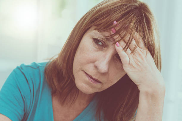 istock Mature woman having a headache 892294448