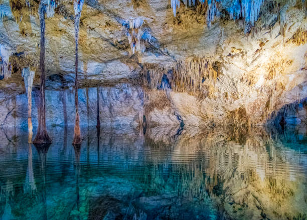 Sinkhole or Cenote in Riviera Maya , Yucatan Peninsula - Mexico