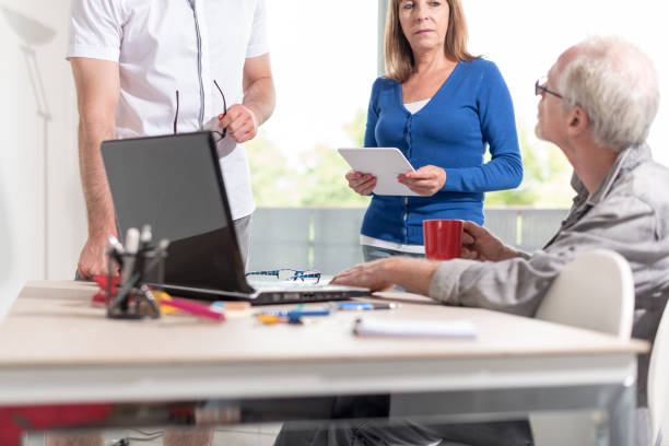 istock Coworkers having a business discussion 892299350